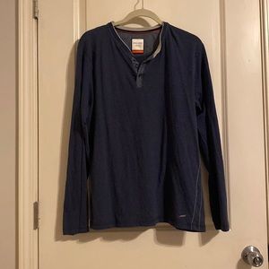 Men’s Denim & Flower Long Sleeve Tee